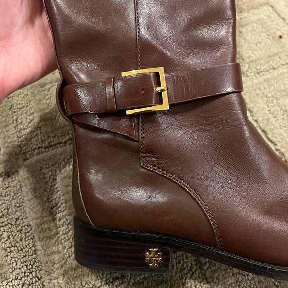 Tory Burch Brown Leather Boots - Picture 3 of 7
